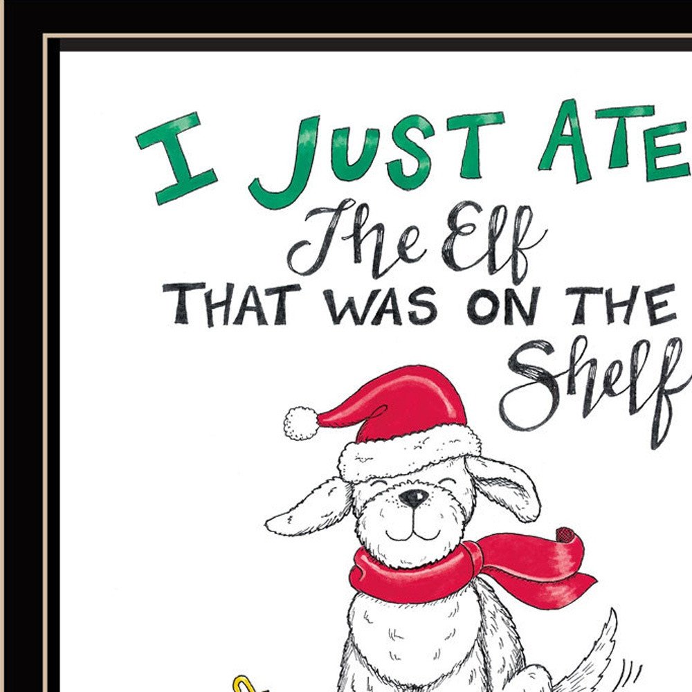 Set Of Two Dear Santa I Can Explain Black Framed Wall Art HomeRoots