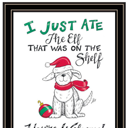 Set Of Two Dear Santa I Can Explain Black Framed Wall Art HomeRoots