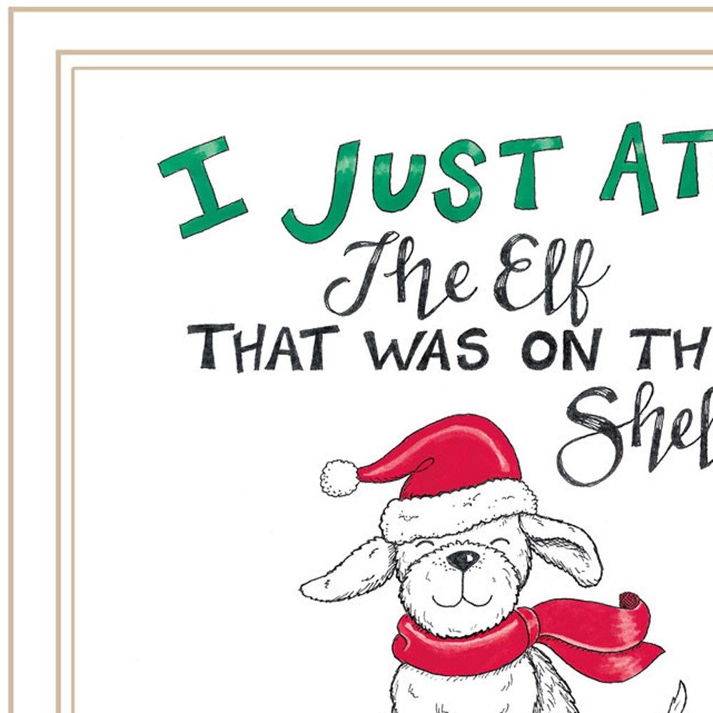 Set Of Two Dear Santa I Can Explain White Framed Wall Art — view 2