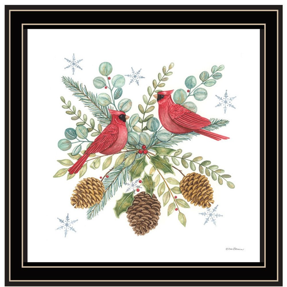Set Of Two Friends Make the Season Merry Black Framed Wall Art — view 2