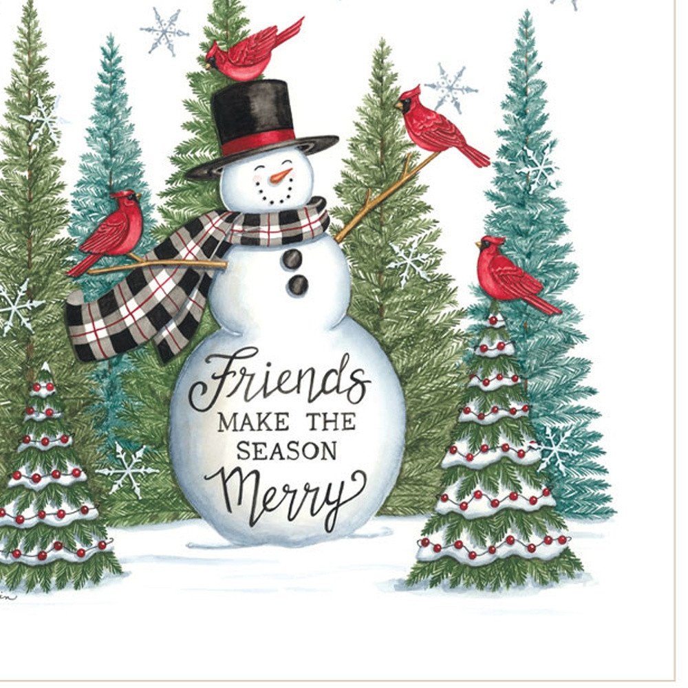 Set Of Two Friends Make the Season Merry White Framed Wall Art HomeRoots
