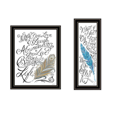 Set Of Two What if I FAIL? Black Framed Wall Art HomeRoots