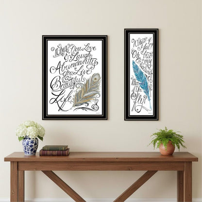 Set Of Two What if I FAIL? Black Framed Wall Art HomeRoots