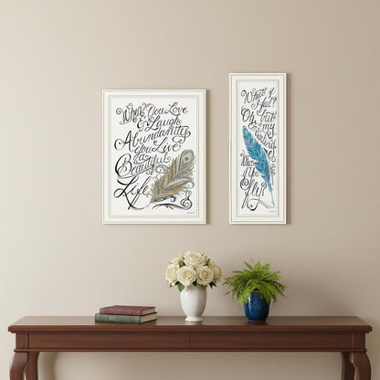Set Of Two What if I FAIL? White Framed Wall Art HomeRoots