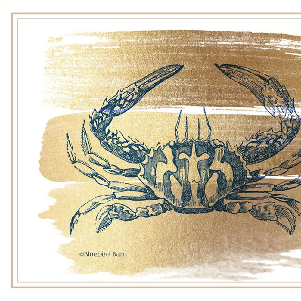 Set Of Four Gold Sea Collection White Framed Wall Art HomeRoots