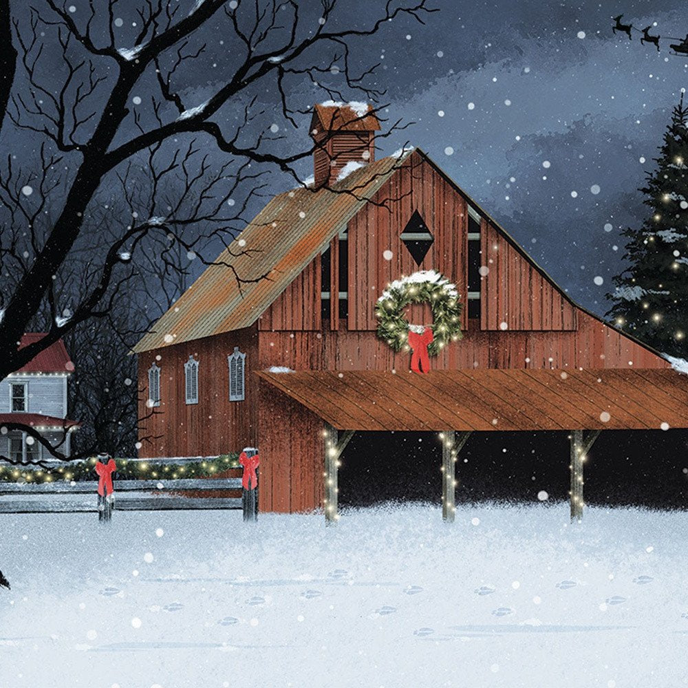 Night Before Christmas White Framed Wall Art — view 3