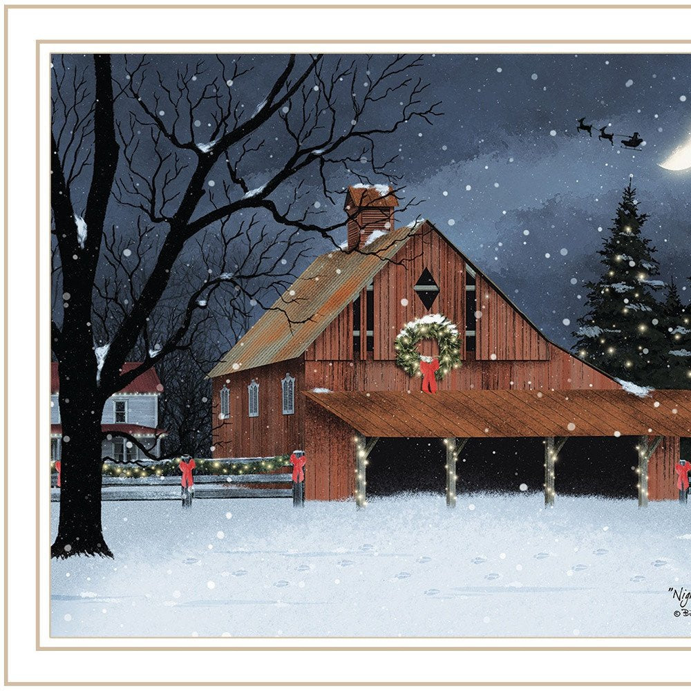 Night Before Christmas White Framed Wall Art HomeRoots