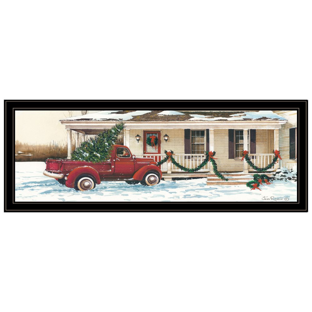 Preparing for Christmas Black Framed Wall Art HomeRoots
