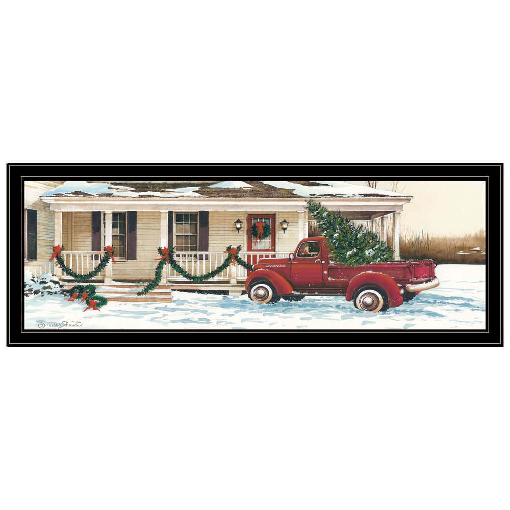 Preparing for Christmas Black Framed Wall Art — view 2