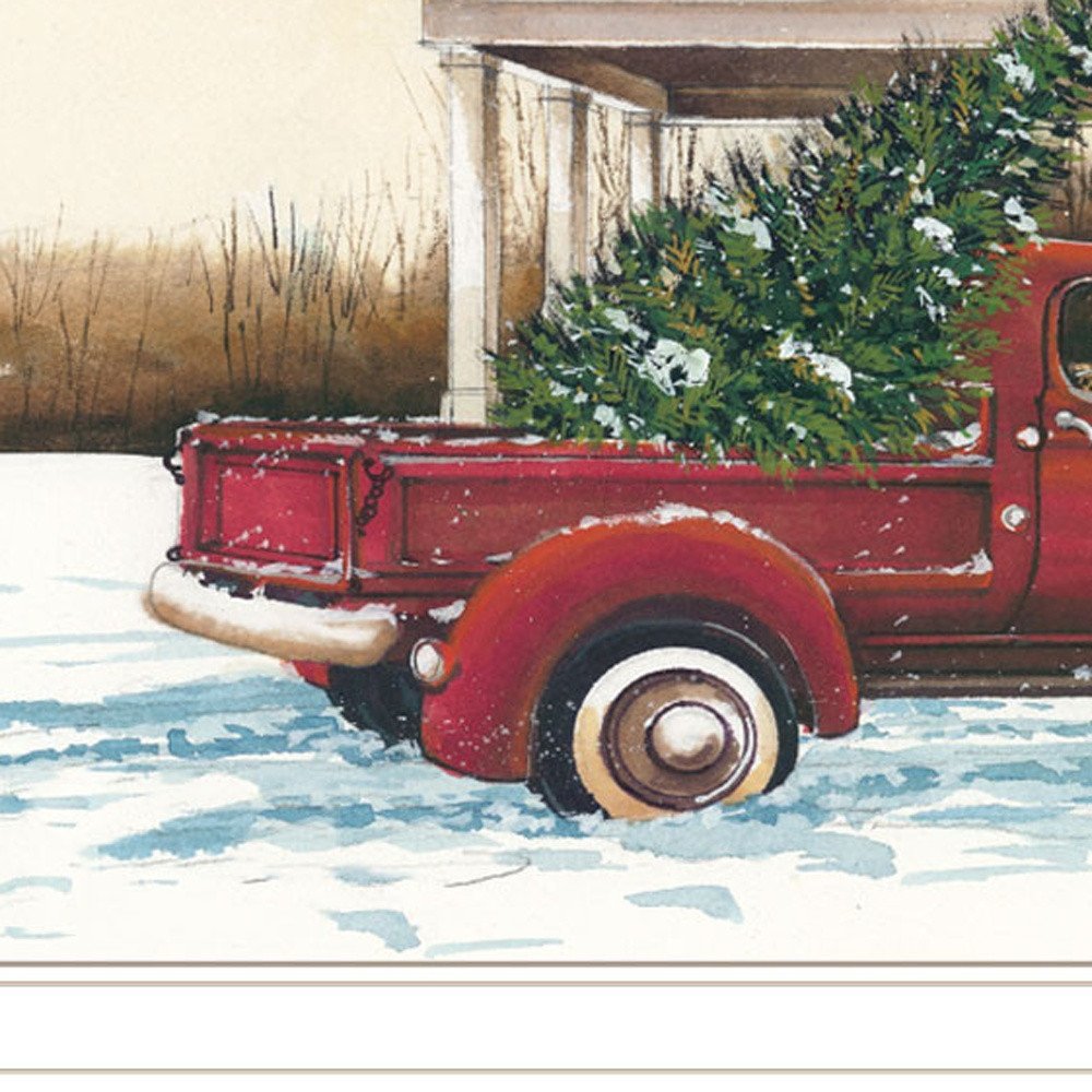 Preparing for Christmas White Framed Wall Art HomeRoots