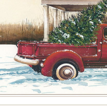 Preparing for Christmas White Framed Wall Art HomeRoots