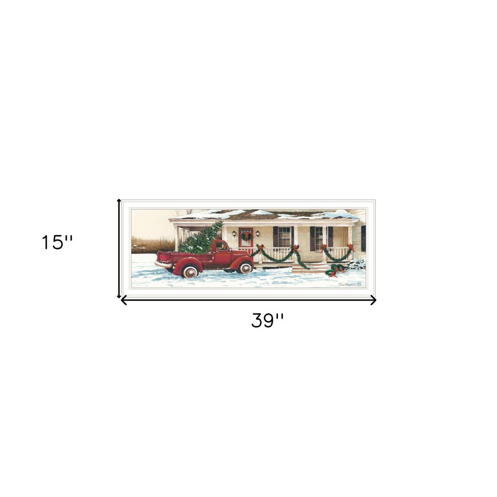 Preparing for Christmas White Framed Wall Art HomeRoots
