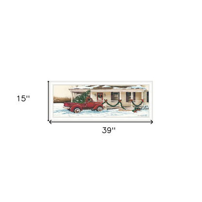 Preparing for Christmas White Framed Wall Art HomeRoots