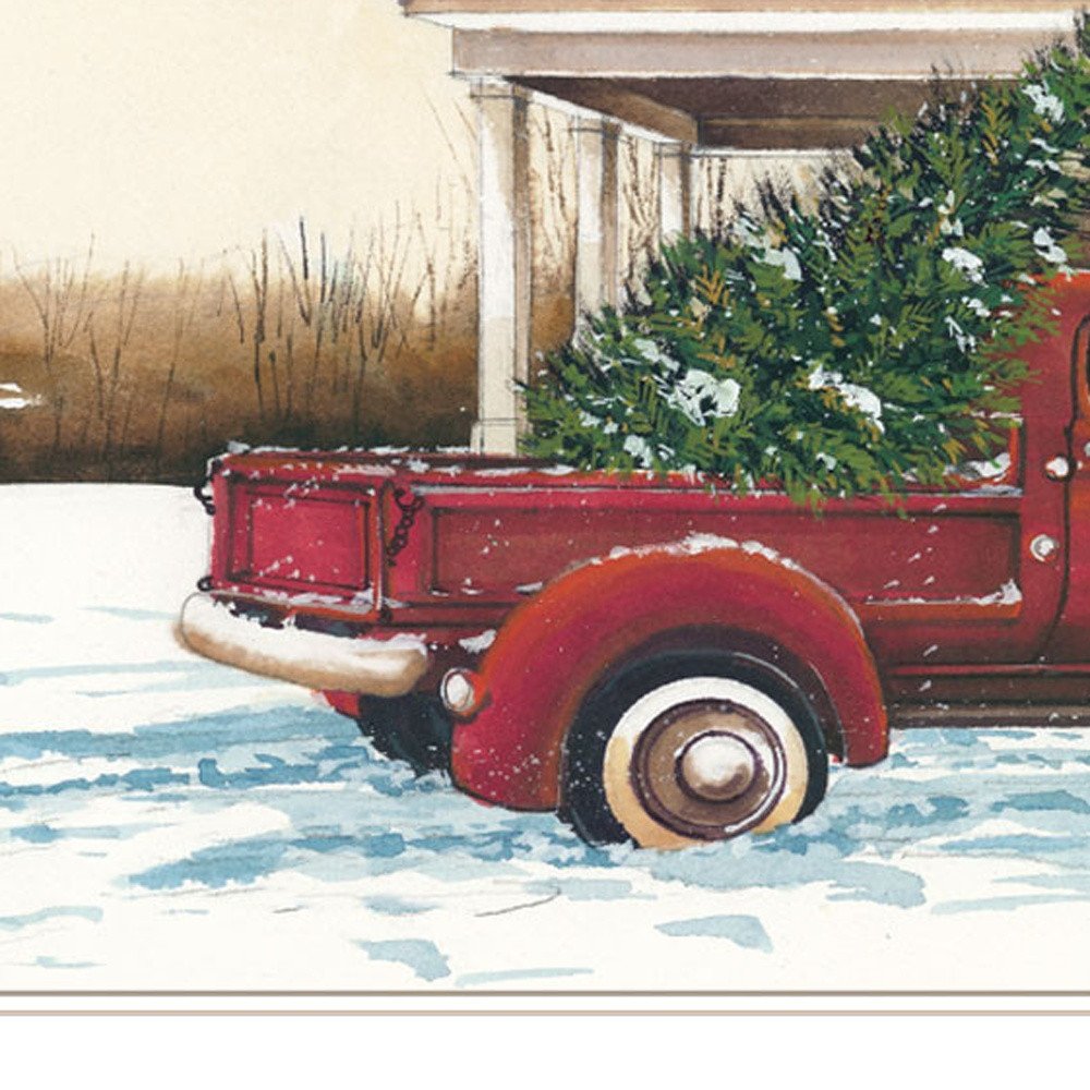Preparing for Christmas White Framed Wall Art HomeRoots