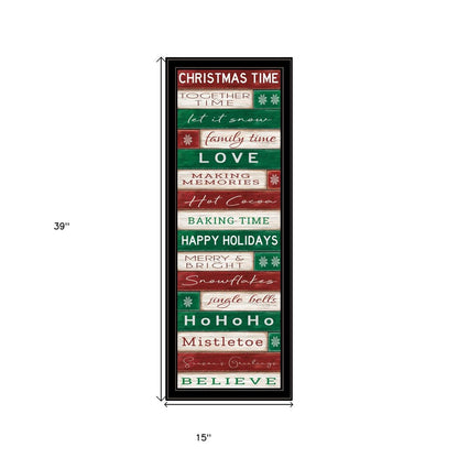 Christmas Time Black Framed Wall Art HomeRoots