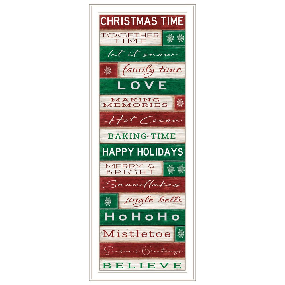 Christmas Time White Framed Wall Art — view 1