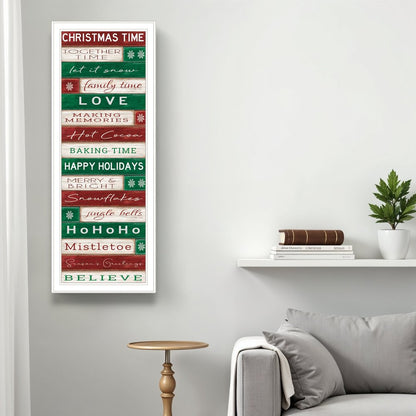 Christmas Time White Framed Wall Art HomeRoots