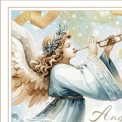 Set Of Two Angels We Have Heard on High White Framed Wall Art HomeRoots