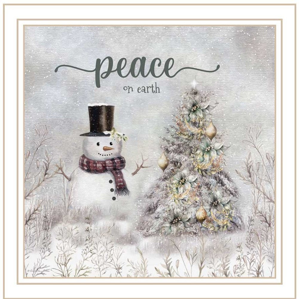 Set Of Two Peace On Earth White Framed Wall Art — view 4