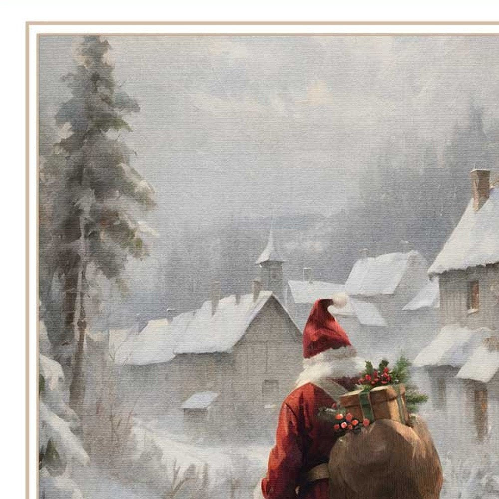 Set Of Two On The Eve of Christmas White Framed Wall Art — view 3