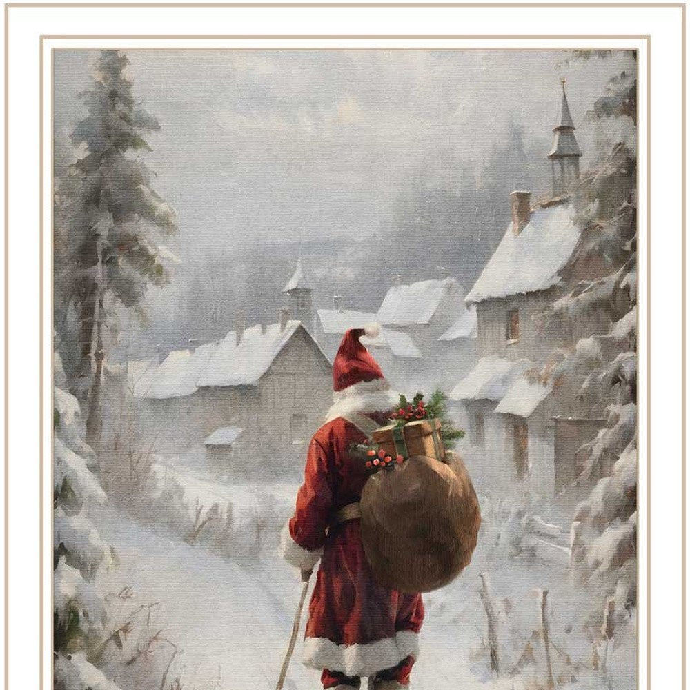Set Of Two On The Eve of Christmas White Framed Wall Art — view 4