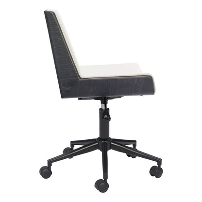 Brown Adjustable Height Rolling Office Chair HomeRoots
