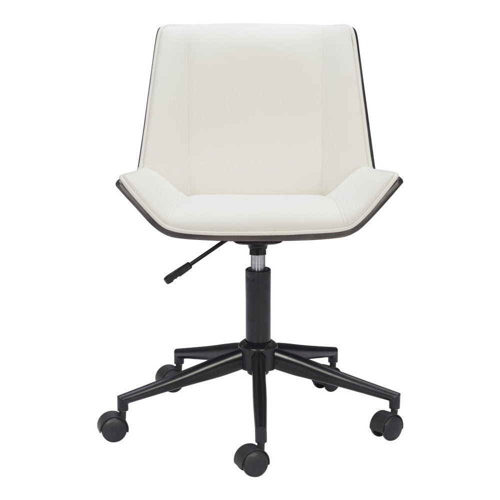 Brown Adjustable Height Rolling Office Chair HomeRoots