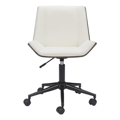 Brown Adjustable Height Rolling Office Chair HomeRoots