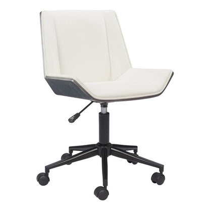 Brown Adjustable Height Rolling Office Chair HomeRoots