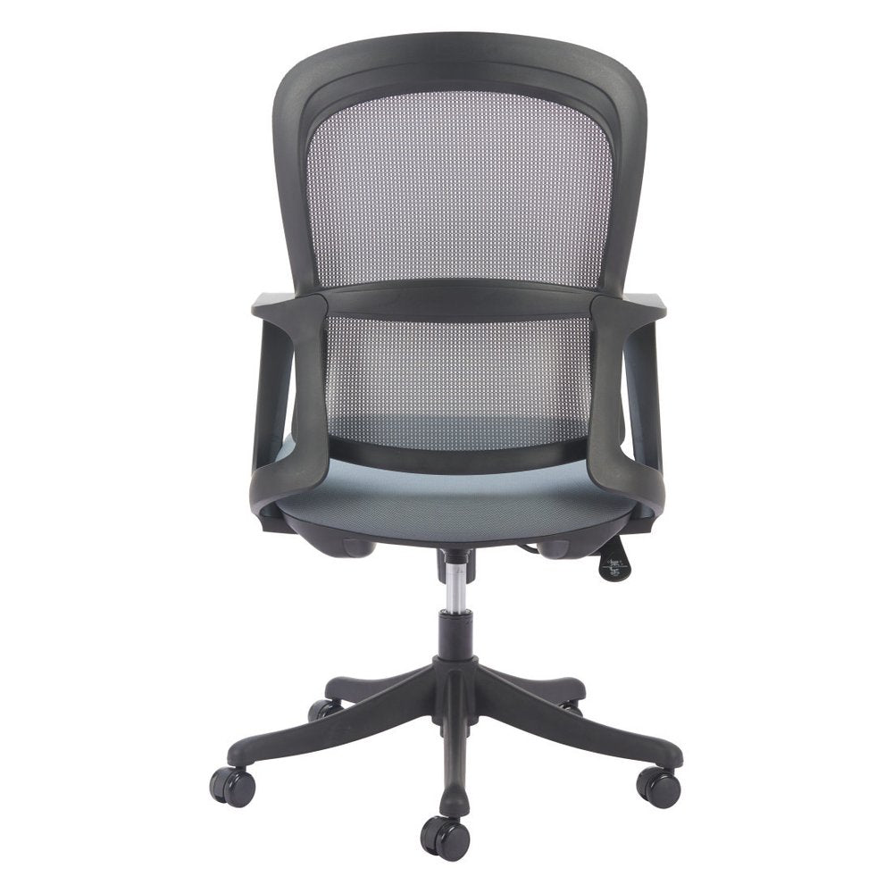 Gray and Black Adjustable Height Swivel Rolling Office Chair HomeRoots