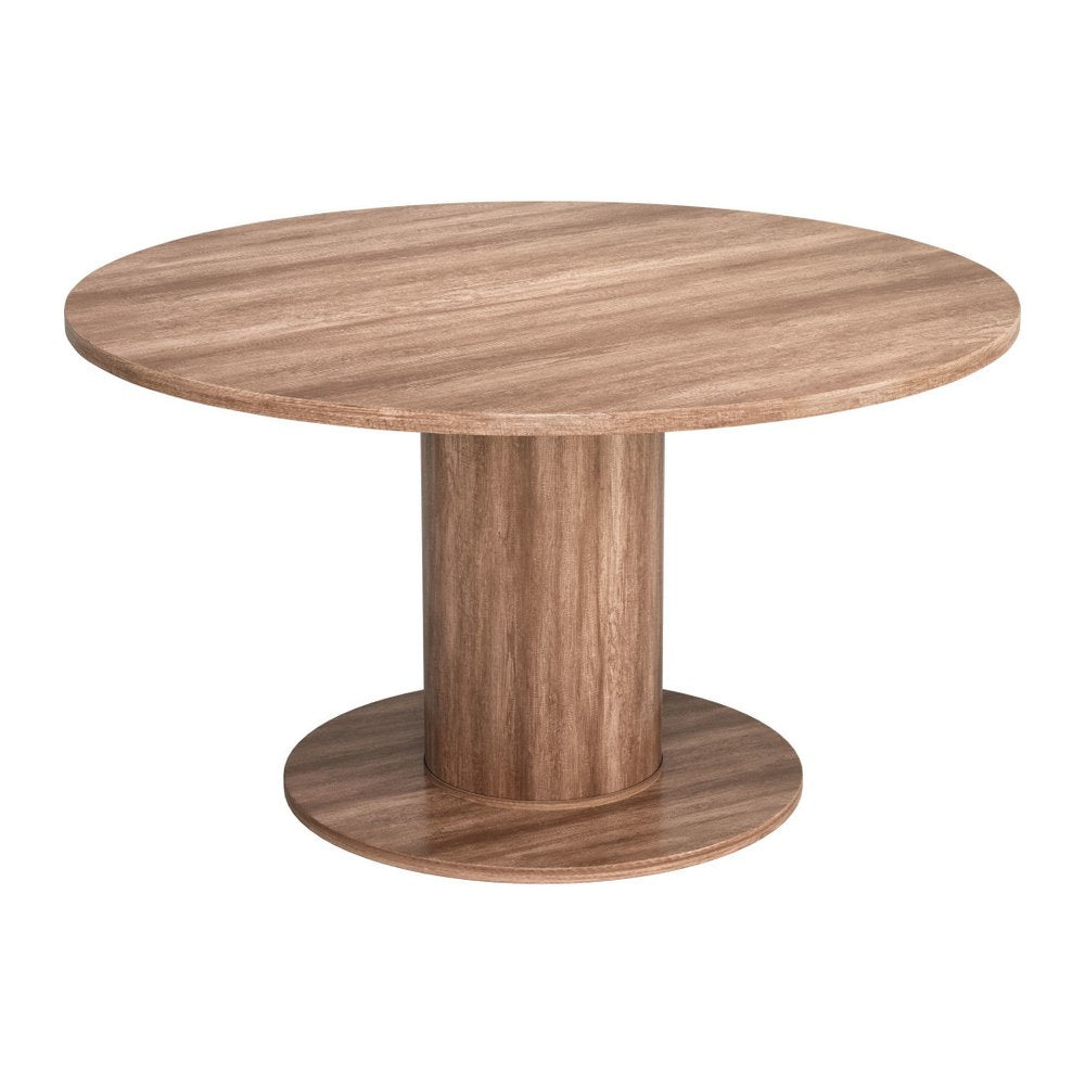 54" Natural And Black Round Convertible Game Table HomeRoots