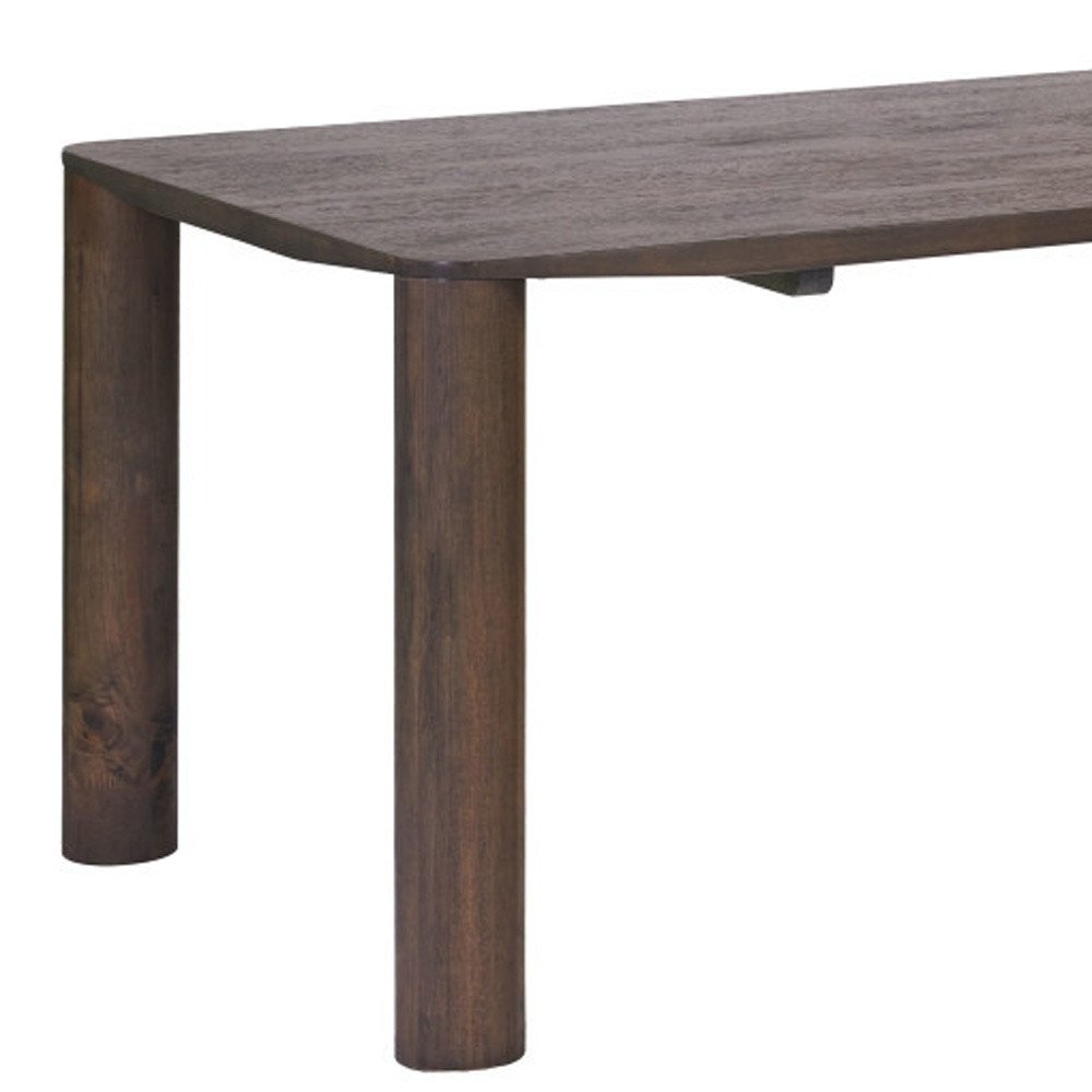 79" Espresso Solid Wood Dining Table HomeRoots
