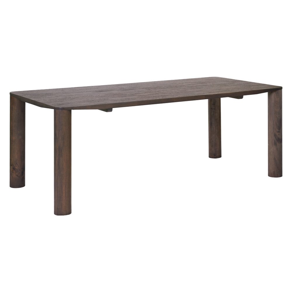 79" Espresso Solid Wood Dining Table HomeRoots