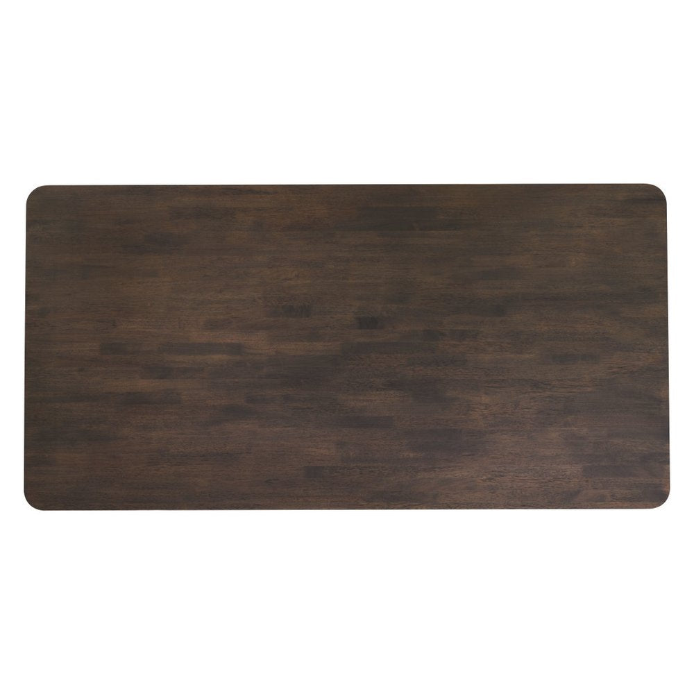 79" Espresso Solid Wood Dining Table HomeRoots