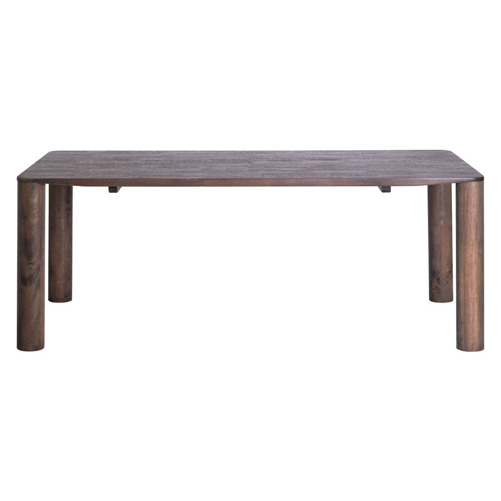 79" Espresso Solid Wood Dining Table HomeRoots