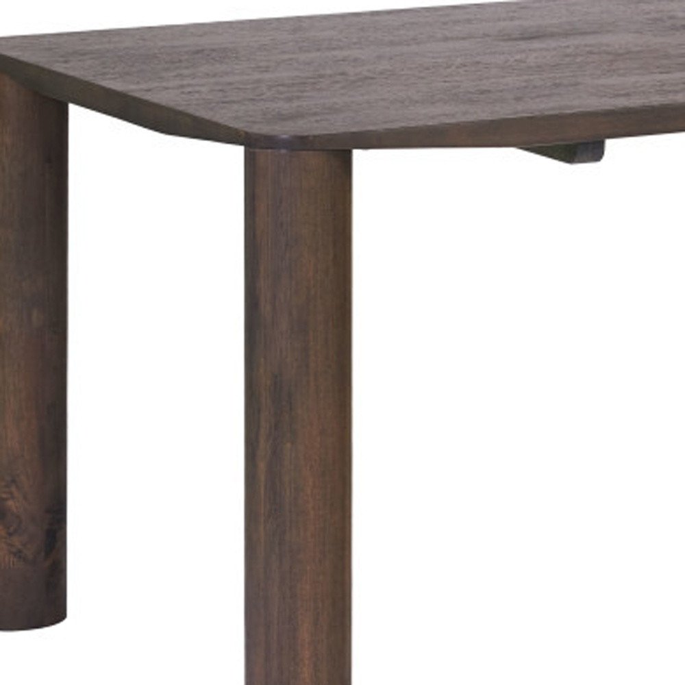 79" Espresso Solid Wood Dining Table HomeRoots