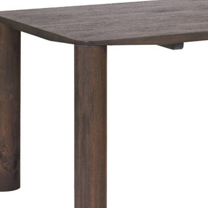 79" Espresso Solid Wood Dining Table HomeRoots