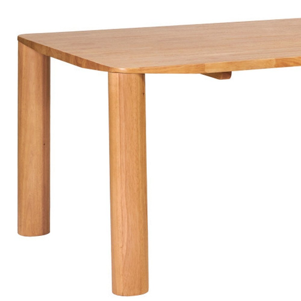 79" Natural Solid Wood Dining Table HomeRoots