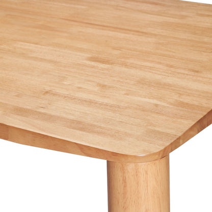 79" Natural Solid Wood Dining Table HomeRoots