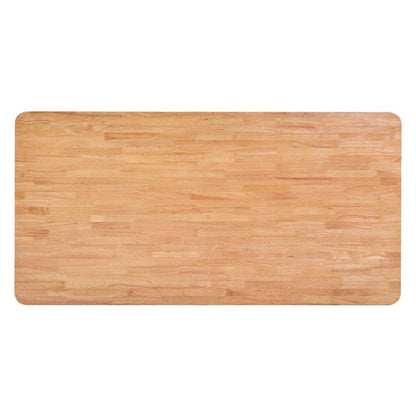 79" Natural Solid Wood Dining Table HomeRoots