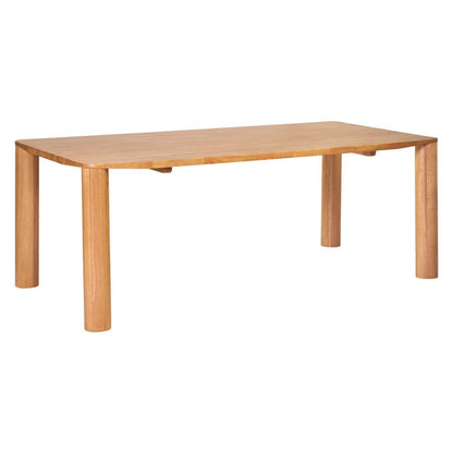 79" Natural Solid Wood Dining Table HomeRoots