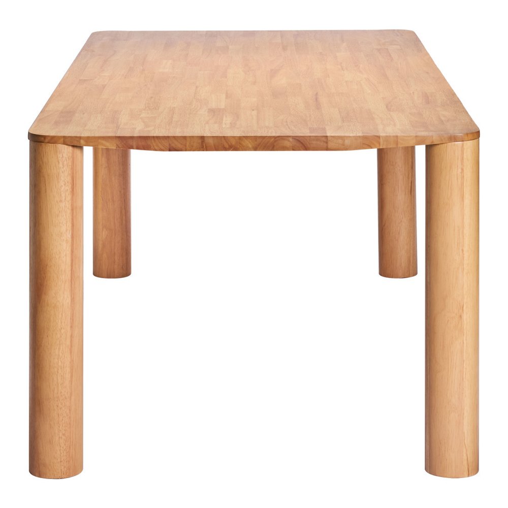 79" Natural Solid Wood Dining Table HomeRoots