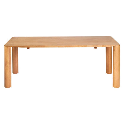 79" Natural Solid Wood Dining Table HomeRoots