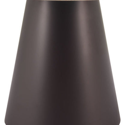 48" Beige and Black Wood and Steel Faux Terrazzo Round Top Dining Table HomeRoots