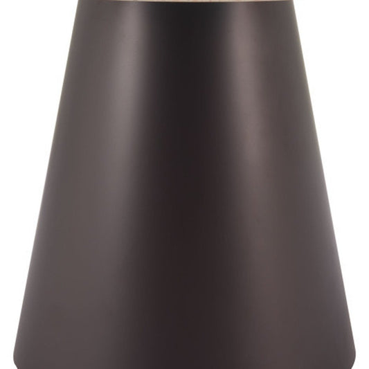 48" Beige and Black Wood and Steel Faux Terrazzo Round Top Dining Table HomeRoots