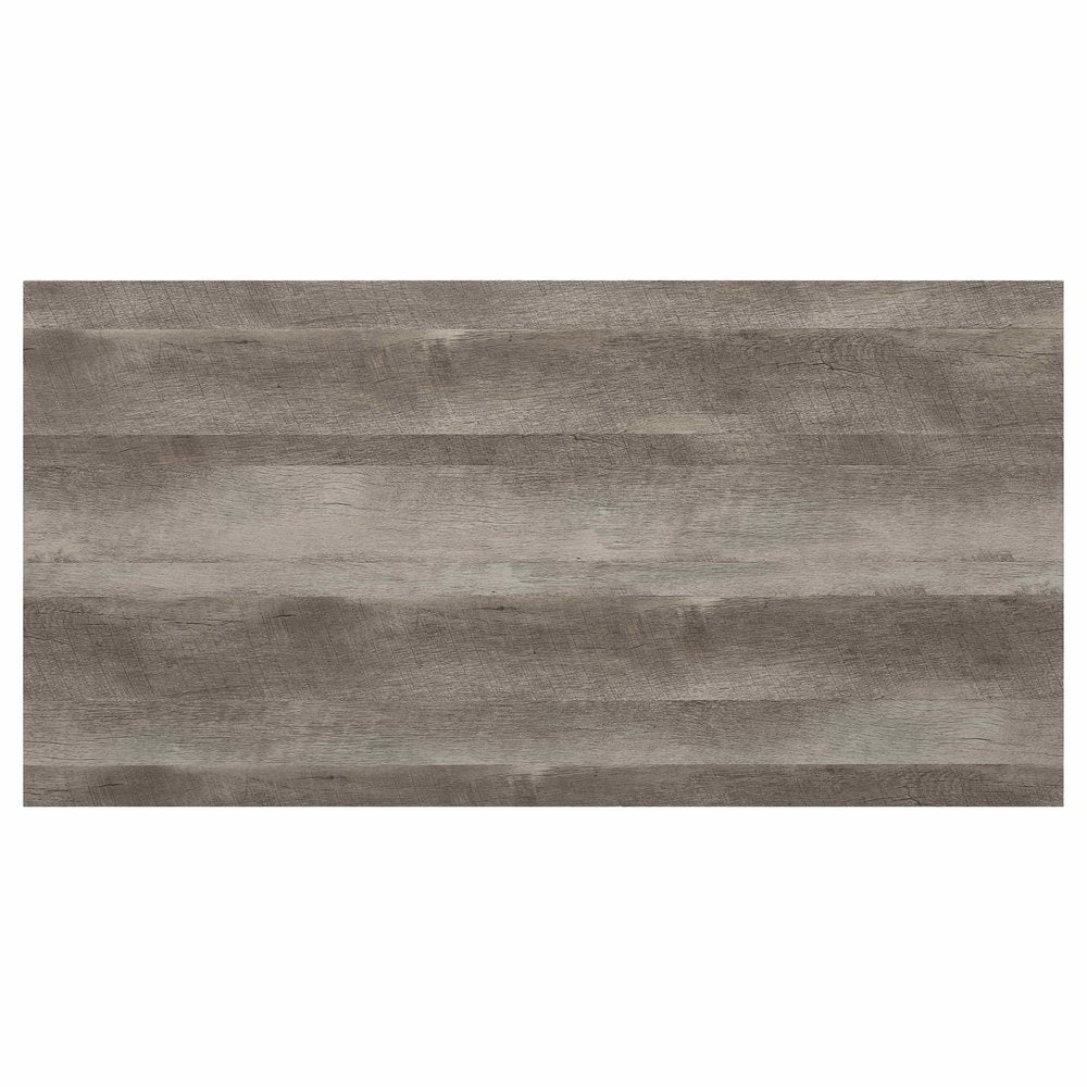 47" Oak and Black Wood And Metal Distressed Frame Coffee Table HomeRoots
