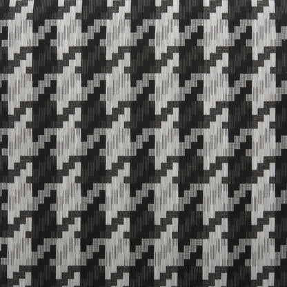 29" Black And White And Black Upholstered Houndstooth Arm Chair HomeRoots