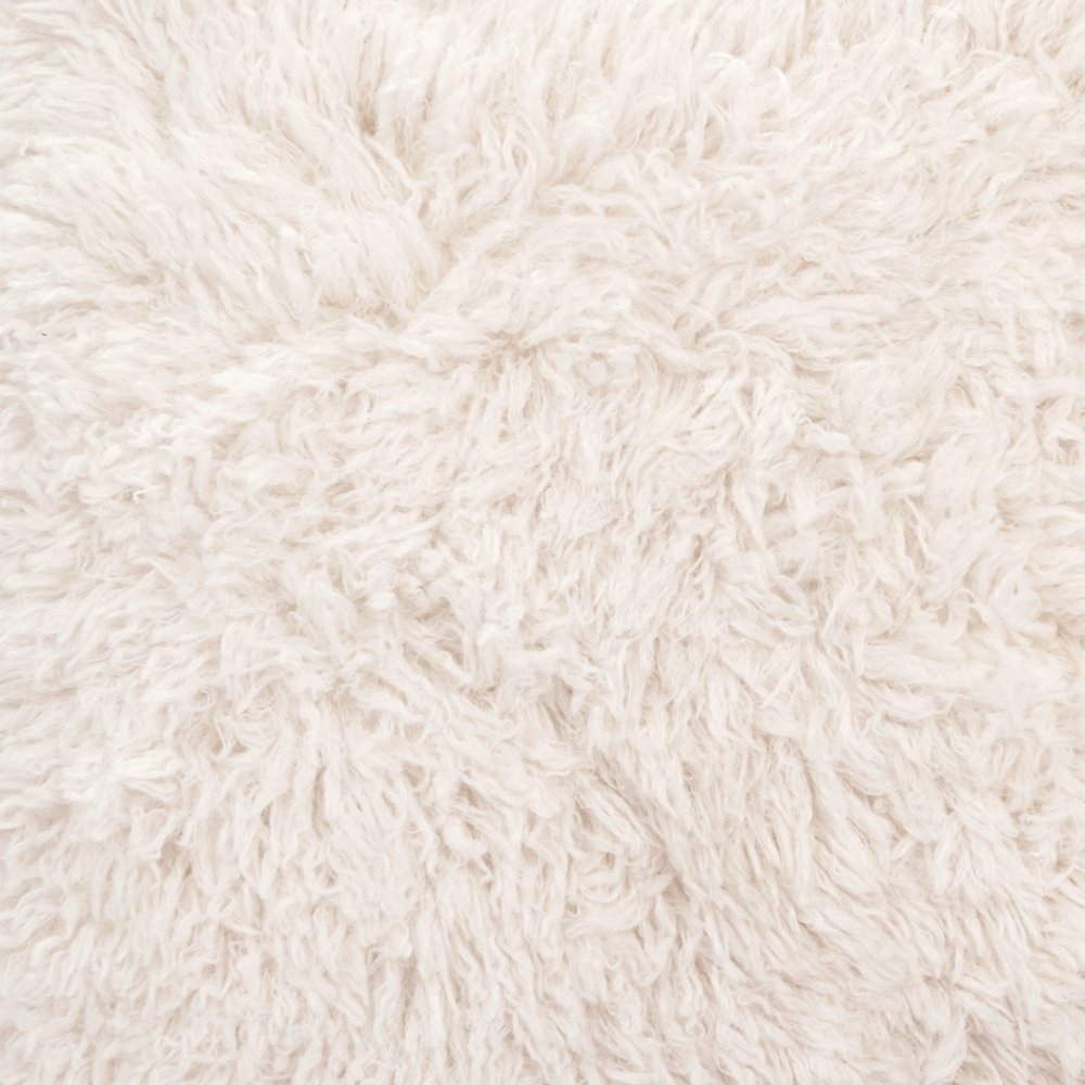 30" White And Black Sherpa And Upholstered Arm Chair HomeRoots