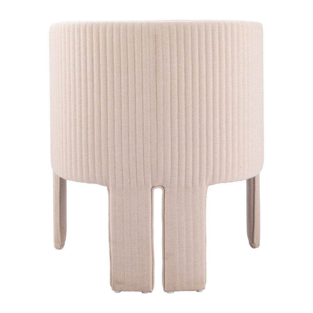 25" Beige Upholstered Arm Chair HomeRoots
