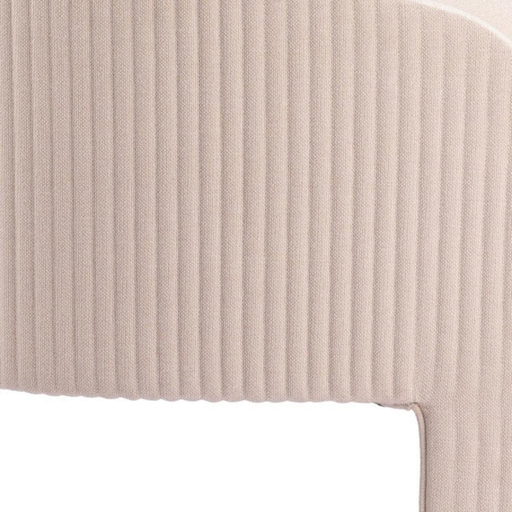 25" Beige Upholstered Arm Chair HomeRoots